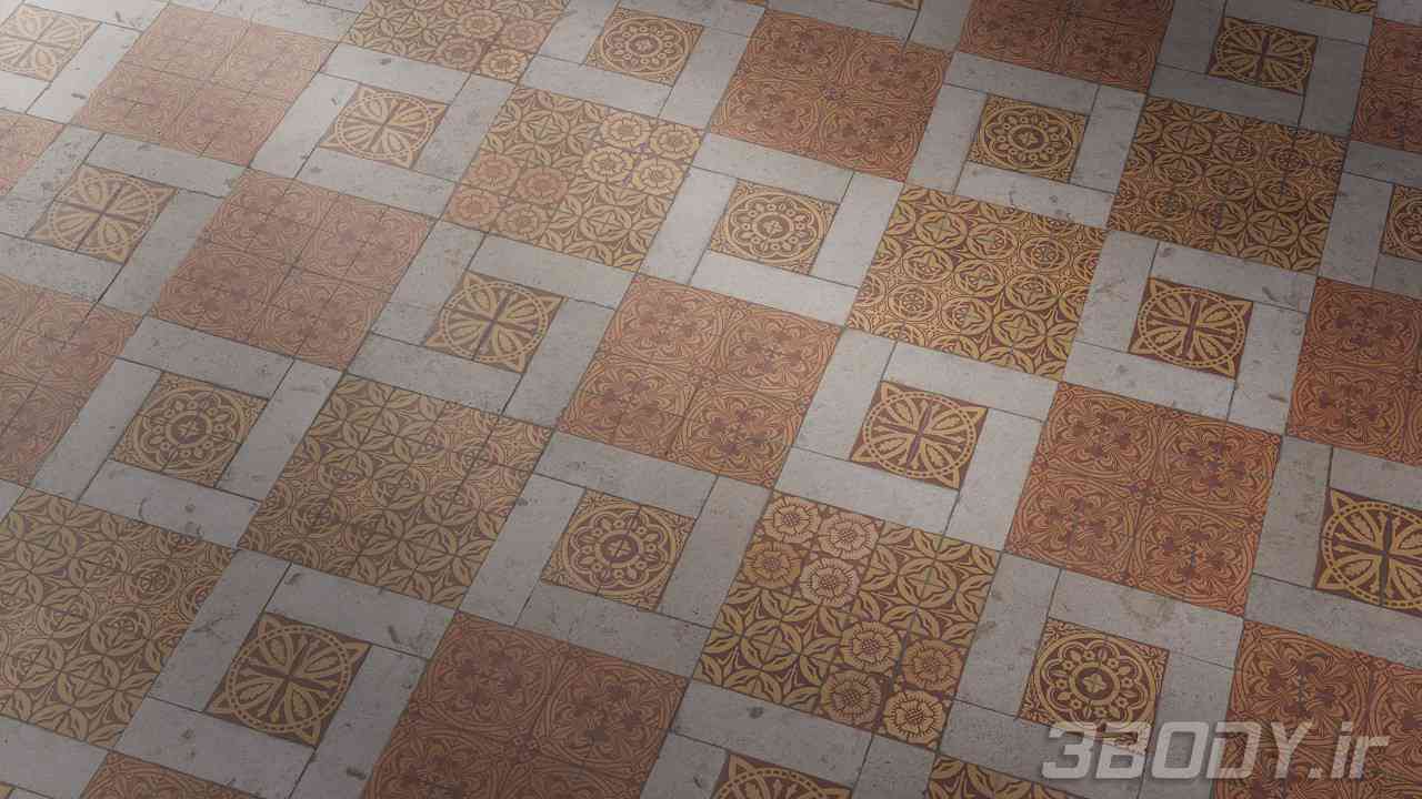 متریال کاشی کف floor tile عکس 1